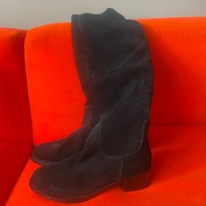 Suede Knee High Boots